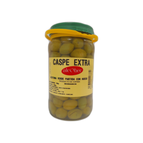 Aceituna verde partida extra natural 0,75K